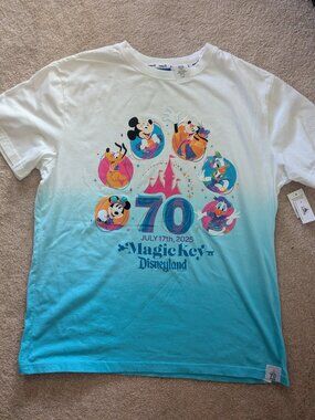 Disney Land 70th Anniversary Magic Key Holders T shirt